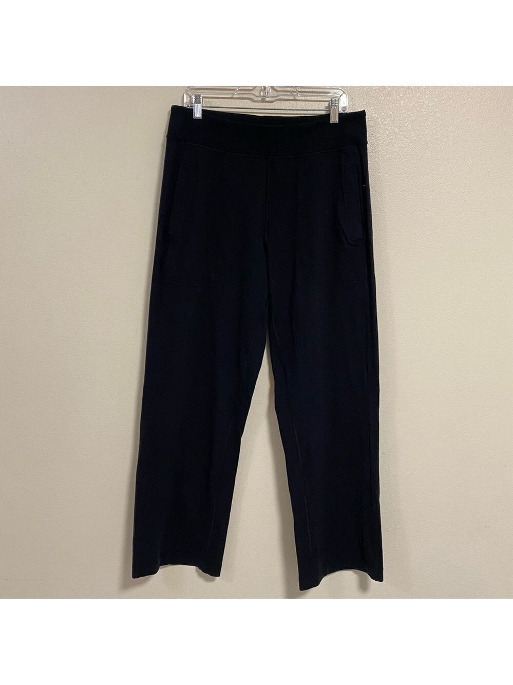 Lululemon Sweat Pants Men’s Size Large Black Lightweight Pull on wide leg sweats